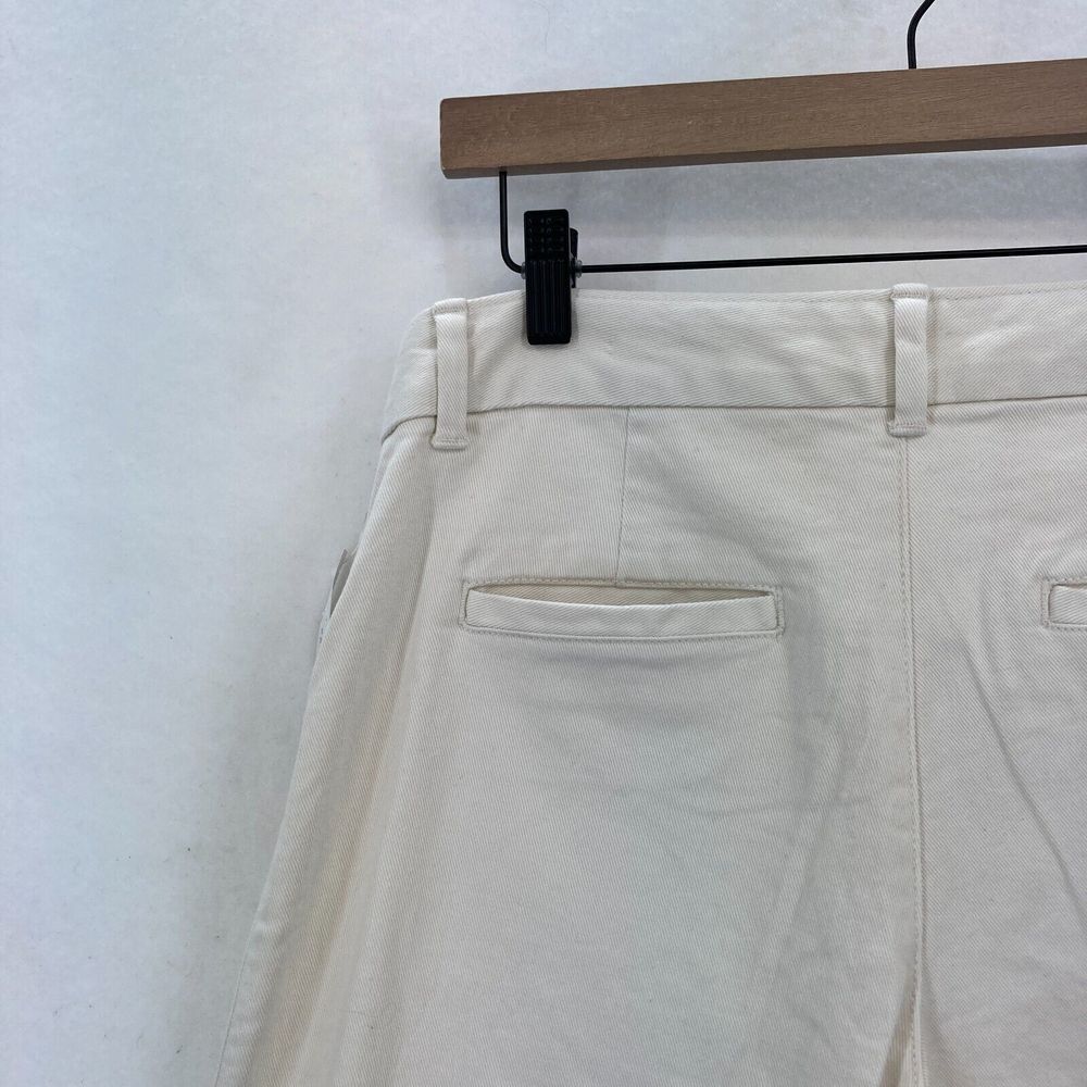 GAP Cream Wide Leg Crop Pants. 10 Tall - Picture 13 of 15